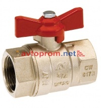 Кран шаровой 1/2" латунный ДУ15 в Автопром