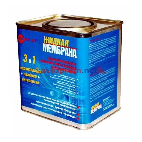 Жидкая мембрана (водонепроницаемое основание для кафельной плитки) 2.4л в Автопром Жидкая мембрана (водонепроницаемое основание для кафельной плитки) 2.4л