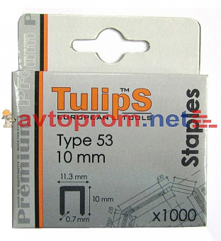 Скобы для степлера тип 53, 14мм (1000шт) "Tulips" в Автопром
