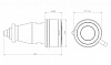 Розетка кабельная Bemis 4/32А 380В (20-069) каучуковая
