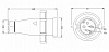 Вилка кабельная CEE Norm Bemis 4/16А с замком (40-040) в Автопром Вилка кабельная CEE Norm Bemis 4/16А с замком (40-040)