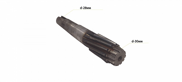 Вал первичный станка GW-40 (15) косозубый 11 зуб.