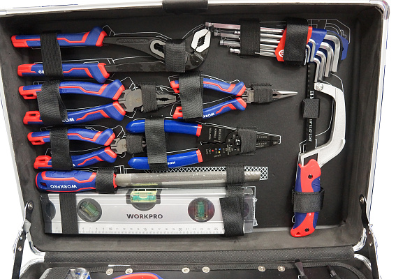Набор инструмента метрический 145 предметов (WP209089) WORKPRO