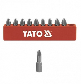 Набор бит PZ 2х25 (10 шт) YATO (YT-0471) в Автопром