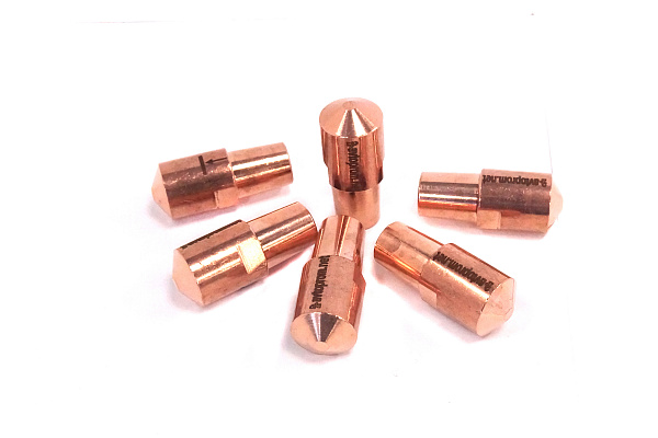 Прямой электрод точечной сварки усиленный BTE/BCP, PTE/PCP, Telwin, BlueWeld,VLE-28 Avtoprom 43мм d-18мм