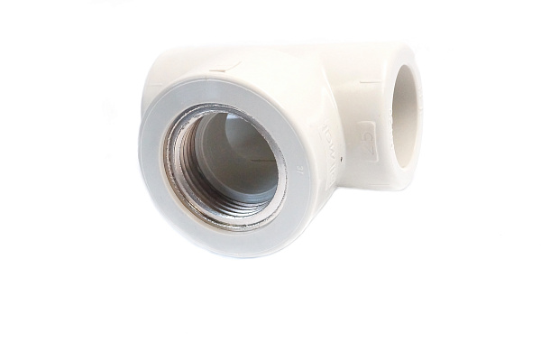 Тройник переходной с отводом на внутр. резьбу 25х3/4" PP/латунь